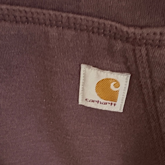 Carhartt woMen's burgundy three quarter Zip-Up Sweater large - Picture 3 of 5